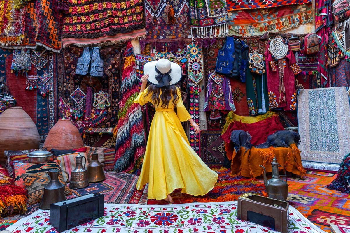 Traditional carpet shop in Goreme city