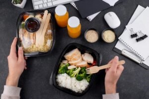 Delicious ordered food